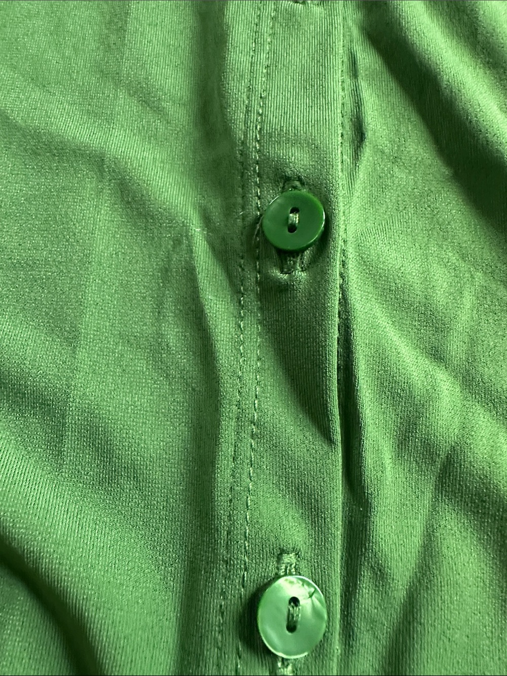 Abercrombie & Fitch Green Button-Down Shirt - Picture 3 of 4
